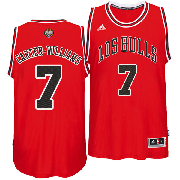 Camiseta baloncesto Chicago Los Bulls 2016 Michael Carter Williams 7 Roja