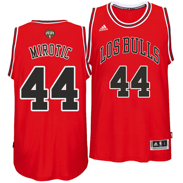 Camiseta baloncesto Chicago Los Bulls 2016 Nikola Mirotic 44 Roja
