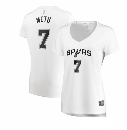 Camiseta baloncesto Chimezie Metu 7 association edition Blanco San Antonio Spurs Mujer