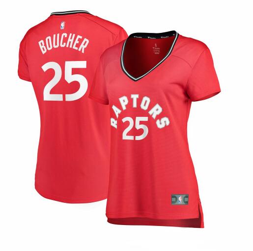 Camiseta baloncesto Chris Boucher 25 icon edition Rojo Toronto Raptors Mujer