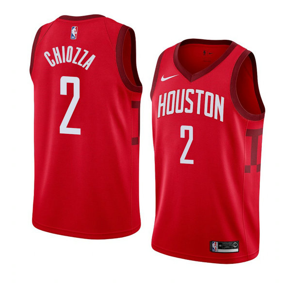 Camiseta baloncesto Chris Chiozza 2 Earned 2018-19 Rojo Houston Rockets Hombre