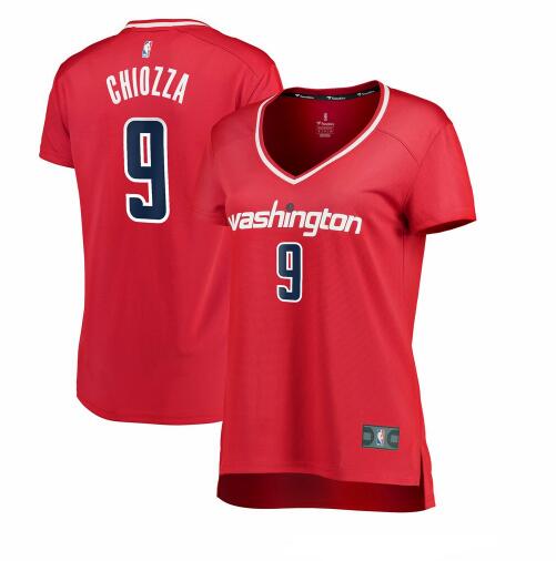 Camiseta baloncesto Chris Chiozza 9 icon edition Rojo Washington Wizards Mujer