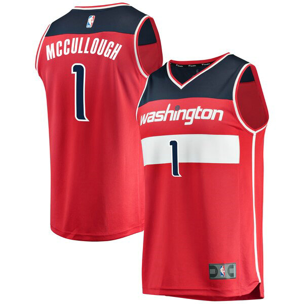 Camiseta baloncesto Chris McCullough 1 Icon Edition Rojo Washington Wizards Hombre