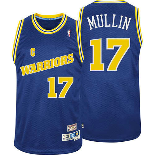 Camiseta baloncesto Chris Mullin 17 Retro Azul Golden State Warriors Hombre