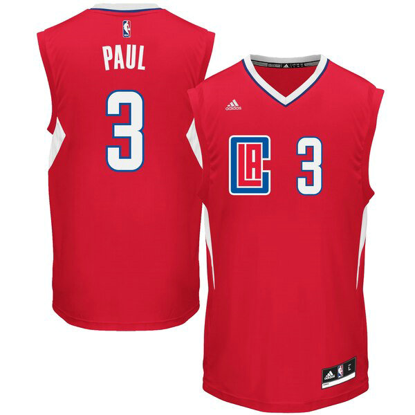 Camiseta baloncesto Chris Paul 3 2015 adidas Rojo Los Angeles Clippers Hombre