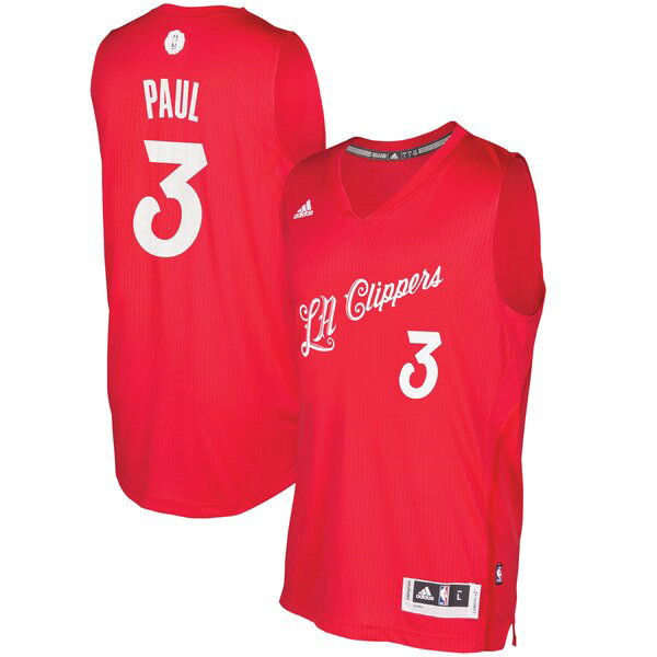 Camiseta baloncesto Chris Paul 3 2016 adidas Rojo Los Angeles Clippers Hombre