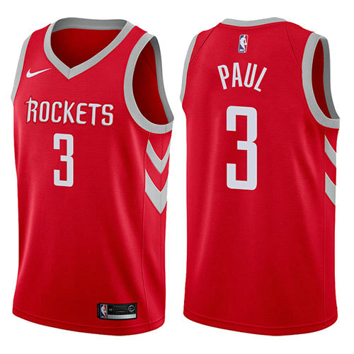 Camiseta baloncesto Chris Paul 3 2017-18 Rojo Houston Rockets Nino