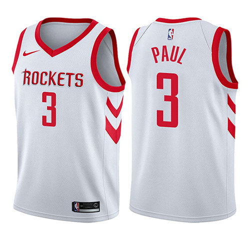 Camiseta baloncesto Chris Paul 3 Association 2017-18 Blanco Houston Rockets Nino