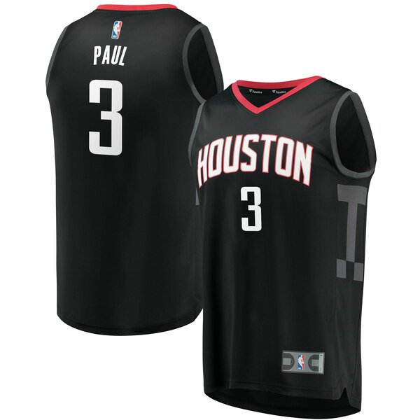 Camiseta baloncesto Chris Paul 3 Statement Edition Negro Houston Rockets Hombre
