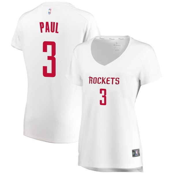 Camiseta baloncesto Chris Paul 3 association edition Blanco Houston Rockets Mujer