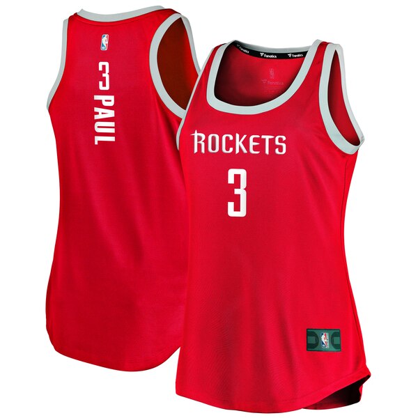 Camiseta baloncesto Chris Paul 3 clasico Rojo Houston Rockets Mujer