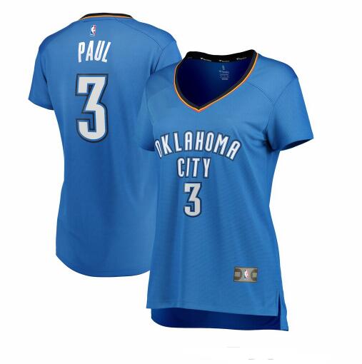 Camiseta baloncesto Chris Paul 3 icon edition Azul Oklahoma City Thunder Mujer