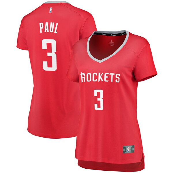 Camiseta baloncesto Chris Paul 3 icon edition Rojo Houston Rockets Mujer