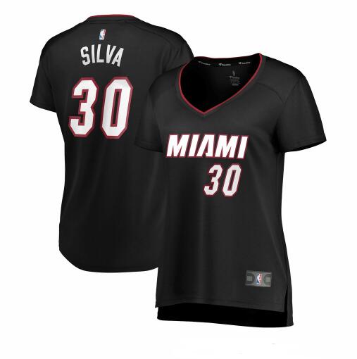 Camiseta baloncesto Chris Silva 30 icon edition Negro Miami Heat Mujer