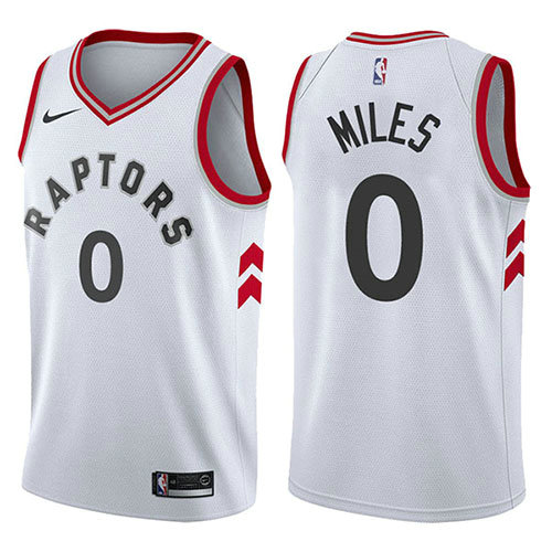 Camiseta baloncesto Cj Miles 0 Association 2017-18 Blanco Toronto Raptors Hombre