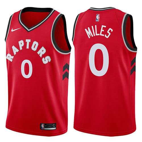 Camiseta baloncesto Cj Miles 0 Icon 2017-18 Rojo Toronto Raptors Hombre