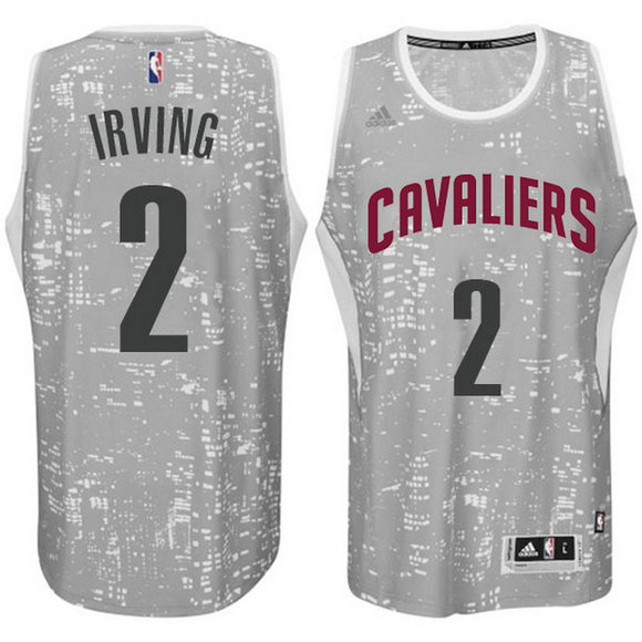 Camiseta baloncesto Cleveland Cavaliers Kyrie Irving 2 Lights Gris