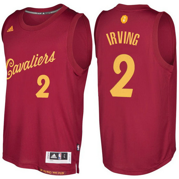 Camiseta baloncesto Cleveland Cavaliers Navidad 2016 Kyrie Irving 2 Roja