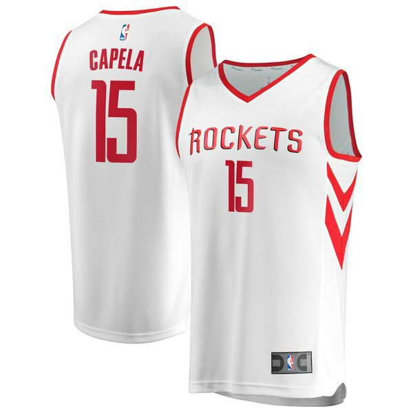 Camiseta baloncesto Clint Capela 15 Association Edition Blanco Houston Rockets Hombre