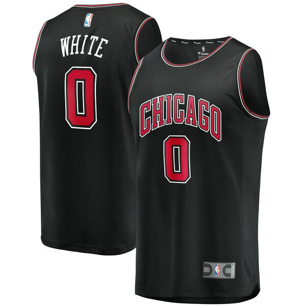 Camiseta baloncesto Coby White 0 2019 Negro Chicago Bulls Hombre
