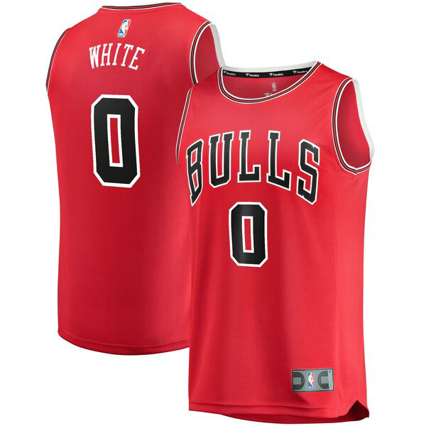 Camiseta baloncesto Coby White 0 2019 Rojo Chicago Bulls Hombre