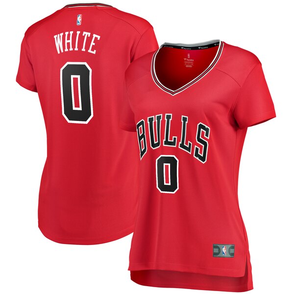 Camiseta baloncesto Coby White 0 clasico Blanco Chicago Bulls Mujer