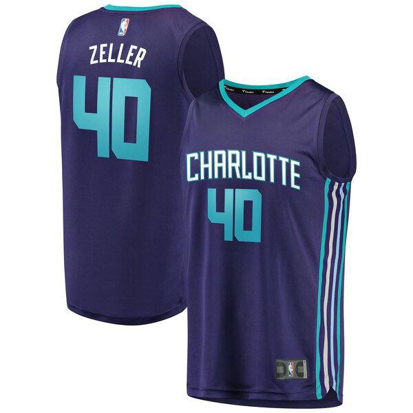Camiseta baloncesto Cody Zeller 40 2019-2020 Púrpura Charlotte Hornets Hombre