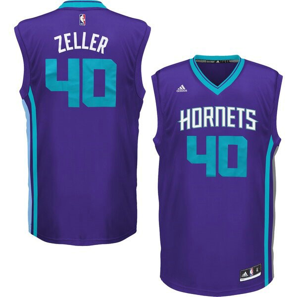 Camiseta baloncesto Cody Zeller 40 2019 Púrpura Charlotte Hornets Hombre