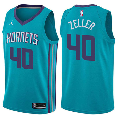 Camiseta baloncesto Cody Zeller 40 Icon 2017-18 Verde Charlotte Hornets Hombre