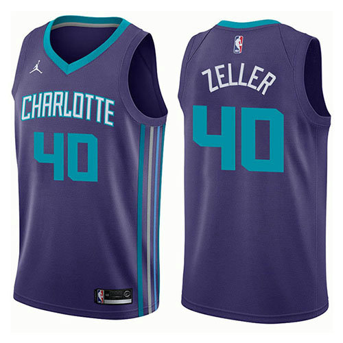 Camiseta baloncesto Cody Zeller 40 Statement 2017-18 P鐓pura Charlotte Hornets Hombre