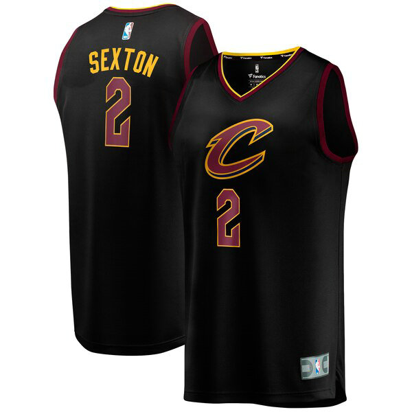 Camiseta baloncesto Collin Sexton 2 2019 Negro Cleveland Cavaliers Hombre