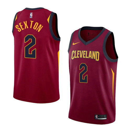 Camiseta baloncesto Collin Sexton 2 Icon 2017-18 Rojo Cleveland Cavaliers Hombre