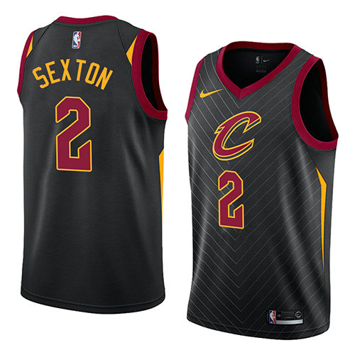 Camiseta baloncesto Collin Sexton 2 Statement 2018 Negro Cleveland Cavaliers Hombre