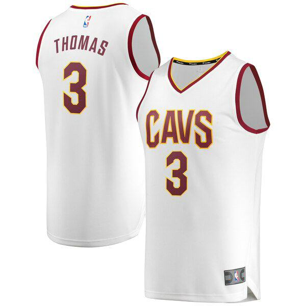 Camiseta baloncesto ConIsaiah Thomas 3 2019 Blanco Cleveland Cavaliers Hombre