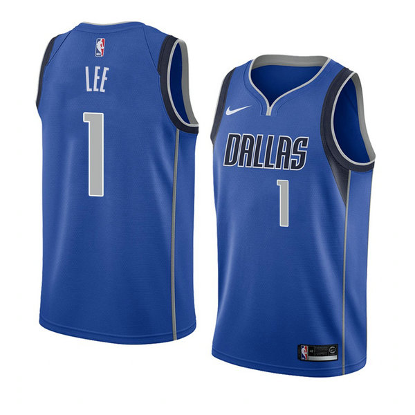 Camiseta baloncesto Courtney Lee 1 Icon 2018 Azul Dallas Mavericks Hombre
