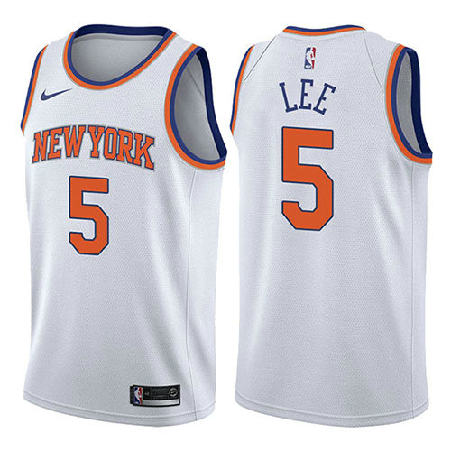 Camiseta baloncesto Courtney Lee 5 Association 2017-18 Blanco New York Knicks Hombre