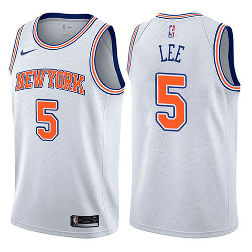 Camiseta baloncesto Courtney Lee 5 Statement 2017-18 Blanco New York Knicks Hombre