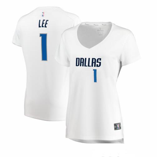 Camiseta baloncesto Courtney Lee Dallas 1 association edition Blanco Dallas Mavericks Mujer