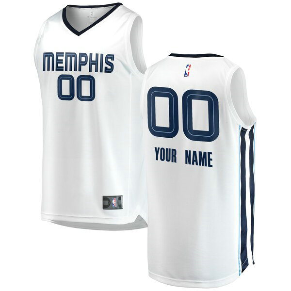 Camiseta baloncesto Custom 0 2018-2019 Association Edition Blanco Memphis Grizzlies Hombre