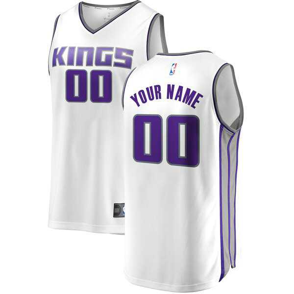 Camiseta baloncesto Custom 0 Association Edition Blanco Sacramento Kings Hombre