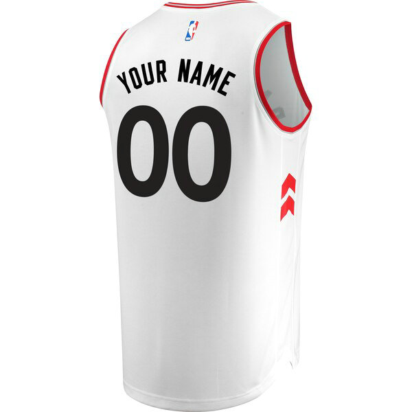 Camiseta baloncesto Custom 0 Association Edition Blanco Toronto Raptors Hombre