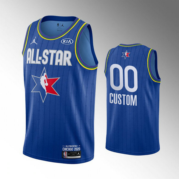 Camiseta baloncesto Custom 0 Azul All Star 2020 Hombre