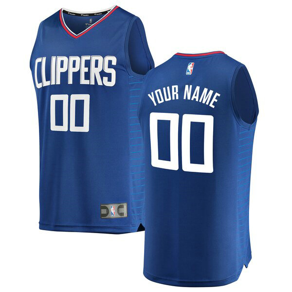 Camiseta baloncesto Custom 0 Icon Edition Azul Los Angeles Clippers Hombre