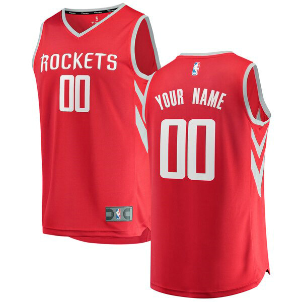 Camiseta baloncesto Custom 0 Icon Edition Rojo Houston Rockets Hombre