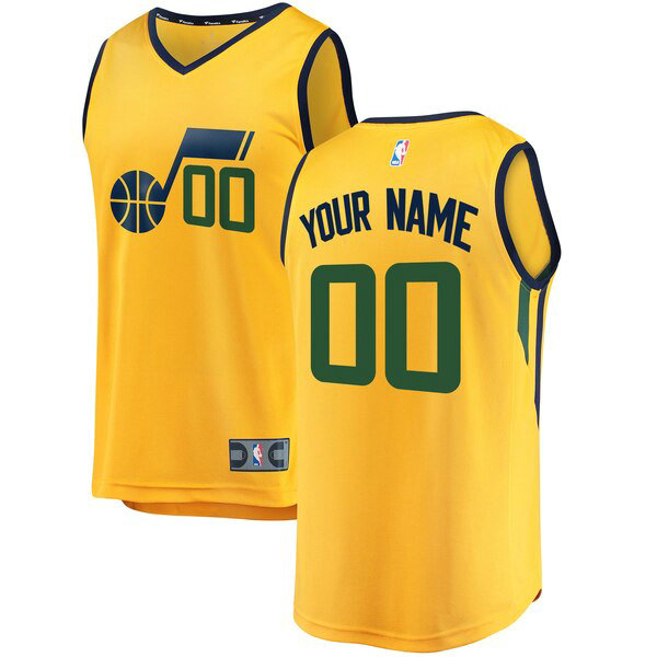 Camiseta baloncesto Custom 0 Statement Edition Amarillo Utah Jazz Hombre