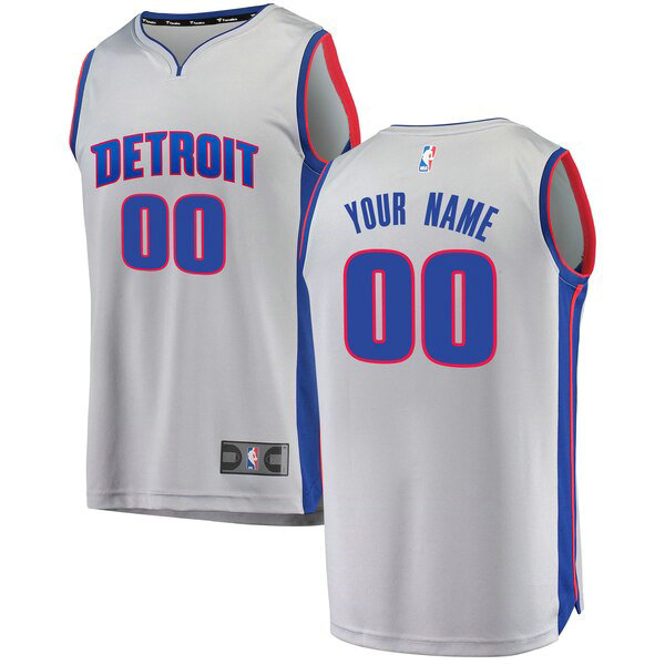 Camiseta baloncesto Custom 0 Statement Edition Gris Detroit Pistons Hombre