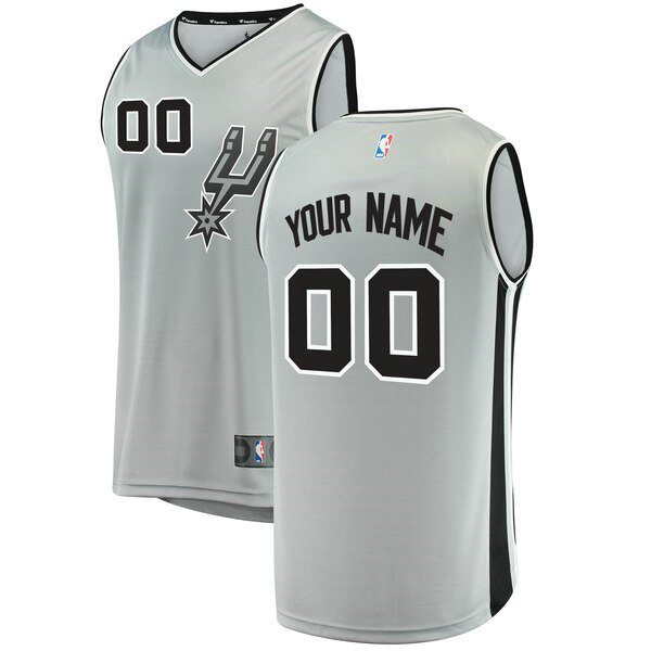 Camiseta baloncesto Custom 0 Statement Edition Gris San Antonio Spurs Hombre