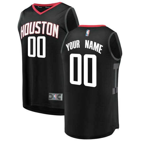 Camiseta baloncesto Custom 0 Statement Edition Negro Houston Rockets Hombre