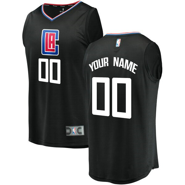 Camiseta baloncesto Custom 0 Statement Edition Negro Los Angeles Clippers Hombre