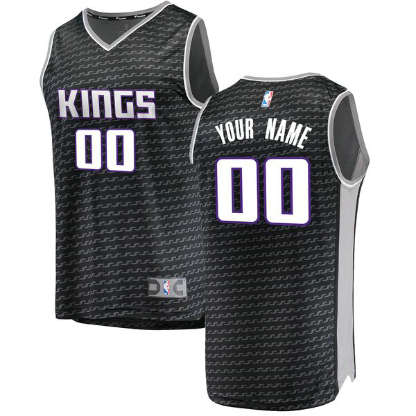 Camiseta baloncesto Custom 0 Statement Edition Negro Sacramento Kings Hombre